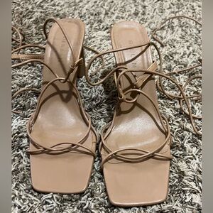 Billini Tan Strappy Heels